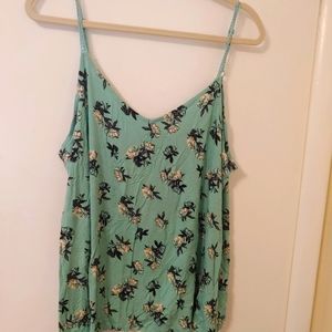 Torrid Green Floral Tank
